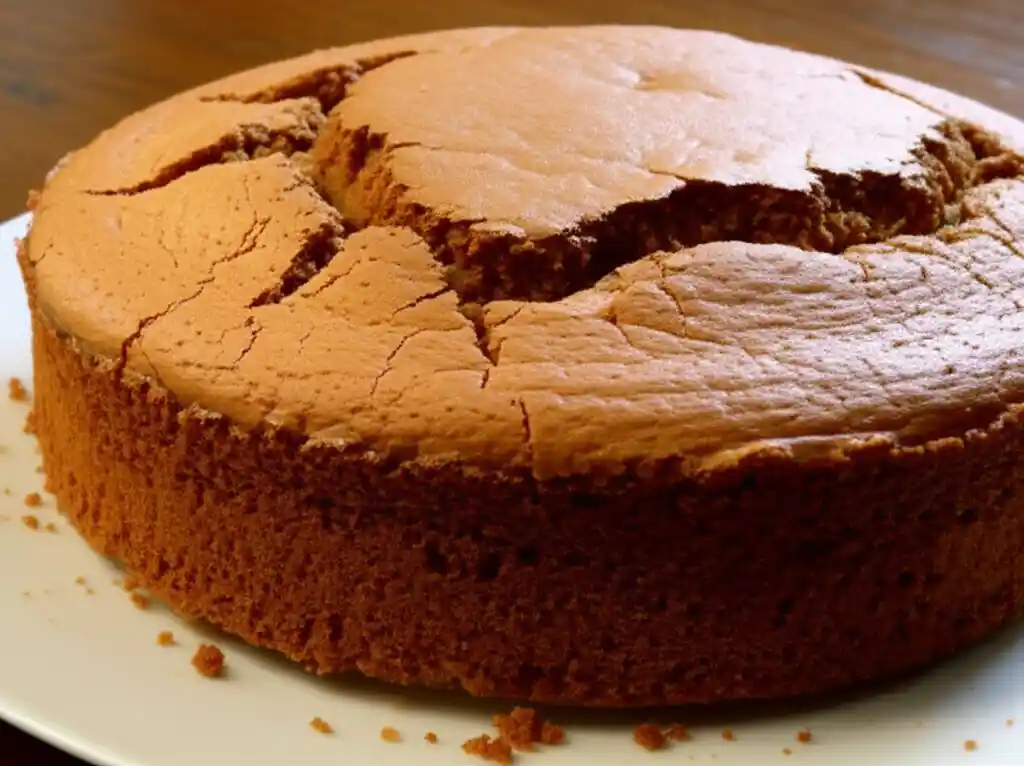 Bolo seco e rachado - resultado de receitas comuns