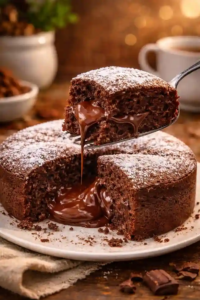 Bolo de chocolate úmido e macio com método 3 umidades